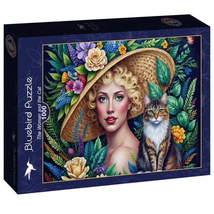 bluebird The Woman and the Cat Puzzel 1000 Stukjes