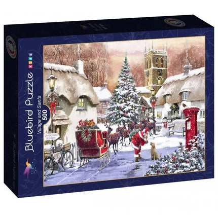 bluebird Village and Santa Puzzel 500 Stukjes