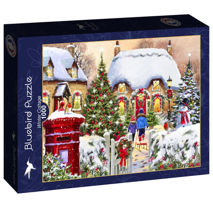 bluebird Winter Cottage Puzzel 1000 stukjes