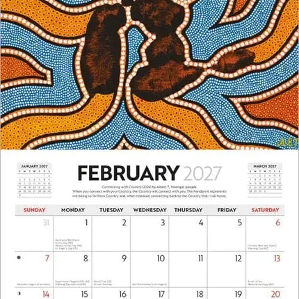 Browntrout Aboriginal Art Kalender 2027