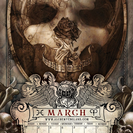 Browntrout Alchemy Court of the Black Rose Kalender 2026