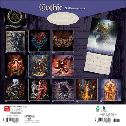 Browntrout Alchemy Gothic Kalender 2026