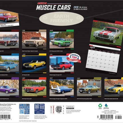 Browntrout American Muscle Cars Kalender 2026 Deluxe