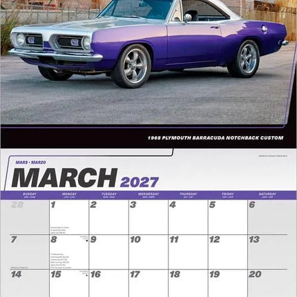 Browntrout American Muscle Cars Kalender 2027 Deluxe