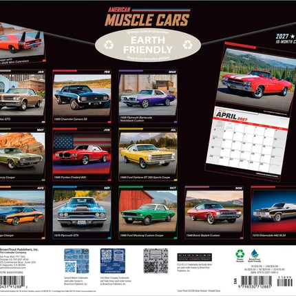 Browntrout American Muscle Cars Kalender 2027 Deluxe