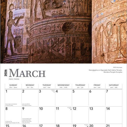 Browntrout Ancient Egypt Kalender 2026