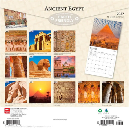 Browntrout Ancient Egypt Kalender 2027