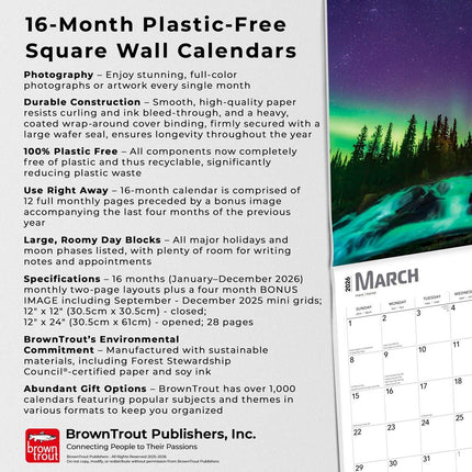 Browntrout Aurora Borealis Kalender 2026