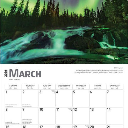 Browntrout Aurora Borealis Kalender 2026