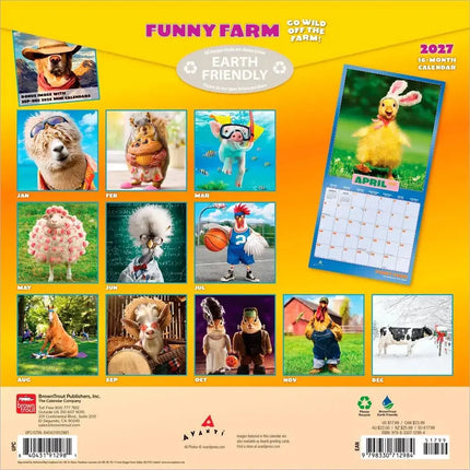 Browntrout Avanti Funny Farm Kalender 2027