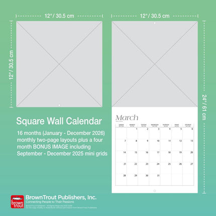 Browntrout Baby Geitjes Kalender 2026
