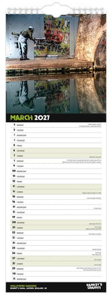Browntrout Banksy's Graffiti Kalender 2027 Slimline