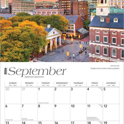 Browntrout Boston Kalender 2026
