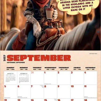 Browntrout Caffeine Cats Kalender 2027