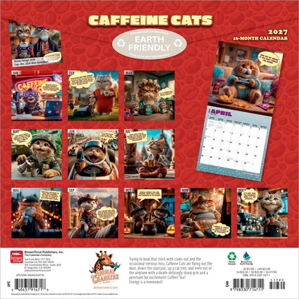 Browntrout Caffeine Cats Kalender 2027