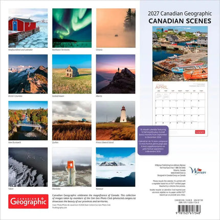 Browntrout Canadian Geographic Scenes Kalender 2027