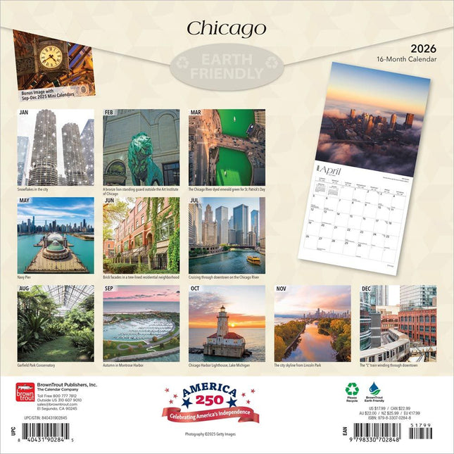 Browntrout Chicago Kalender 2026