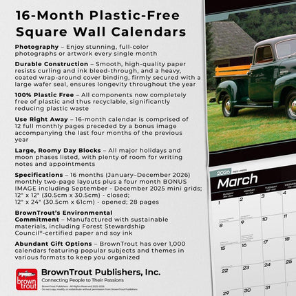 Browntrout Classic Chevy Pickups Kalender 2026