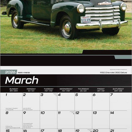 Browntrout Classic Chevy Pickups Kalender 2026