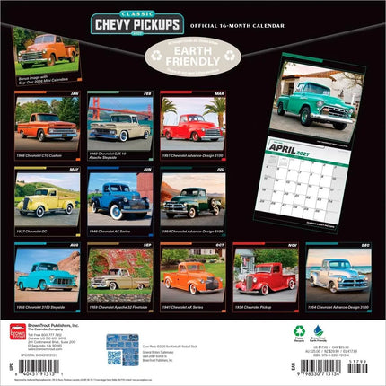 Browntrout Classic Chevy Pickups Kalender 2027