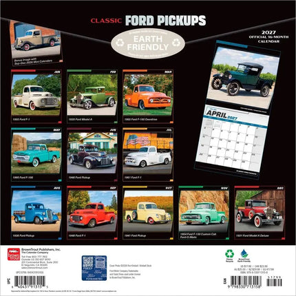 Browntrout Classic Ford Pickups Kalender 2027