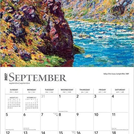 Browntrout Claude Monet Kalender 2027