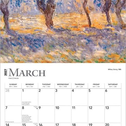 Browntrout Claude Monet Kalender 2027