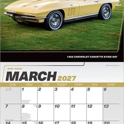 Browntrout Corvette Kalender 2027