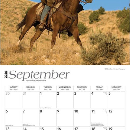 Browntrout Cowboys Kalender 2026