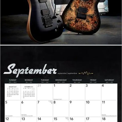 Browntrout Electric Guitars Kalender 2027