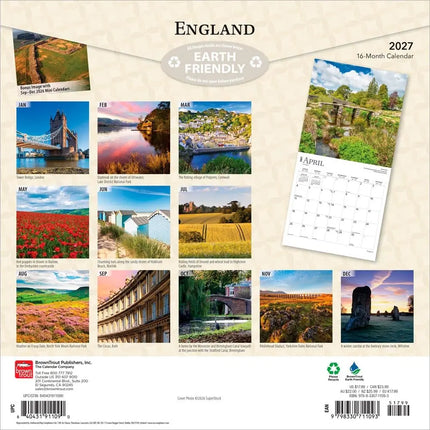 Browntrout Engeland / England Kalender 2027
