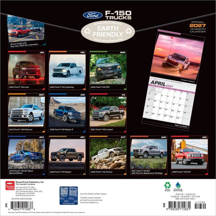 Browntrout Ford F150 Trucks Kalender 2027