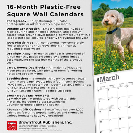 Browntrout Goldendoodle Kalender 2026