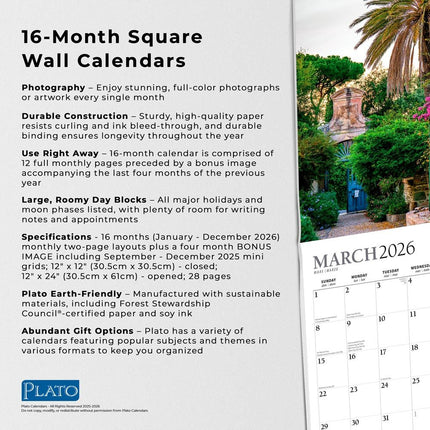 Browntrout Gorgeous Gardens Kalender 2026