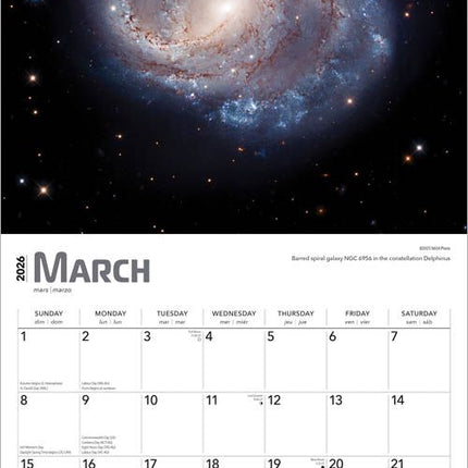 Browntrout Hubble Space Telescope Kalender 2026