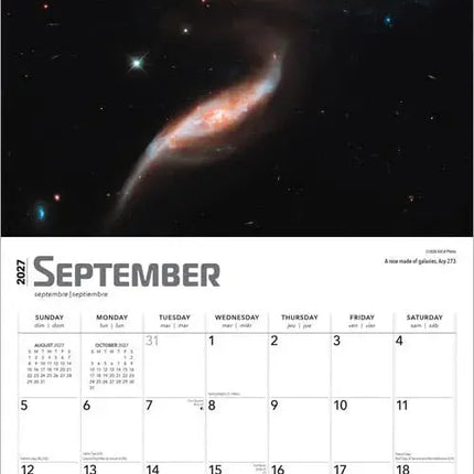 Browntrout Hubble Space Telescope Kalender 2027