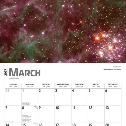 Browntrout Hubble Space Telescope Kalender 2027