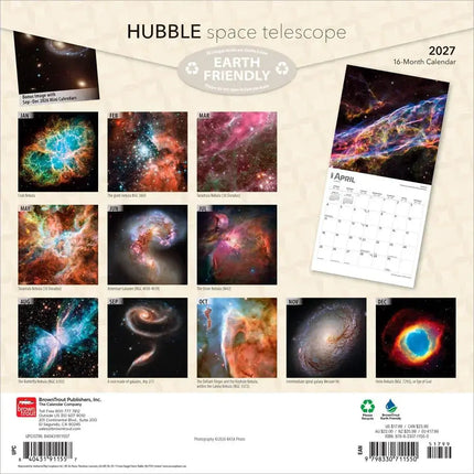 Browntrout Hubble Space Telescope Kalender 2027