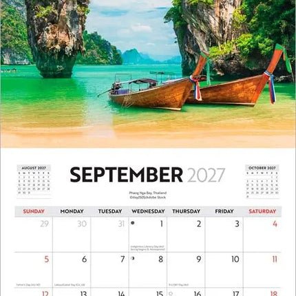 Browntrout I Love Travel Kalender 2027