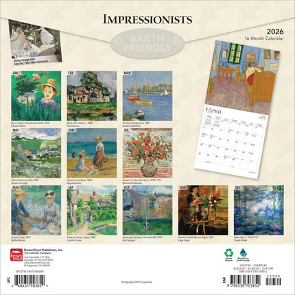 Browntrout Impressionists Kalender 2026