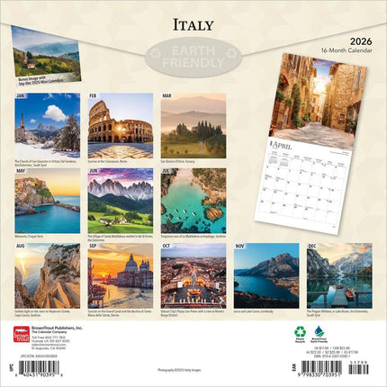 Browntrout Italie / Italy Kalender 2027