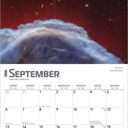 Browntrout James Webb Space Telescope Kalender 2026