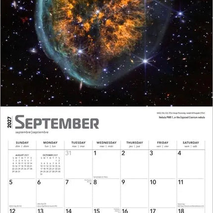 Browntrout James Webb Space Telescope Kalender 2027