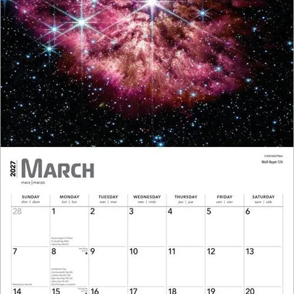 Browntrout James Webb Space Telescope Kalender 2027