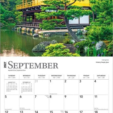 Browntrout Japanese Gardens Kalender 2027