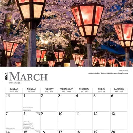 Browntrout Japanese Gardens Kalender 2027