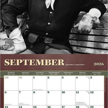 Browntrout John Wayne Kalender 2026 Movies