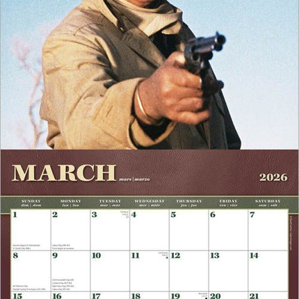 Browntrout John Wayne Kalender 2026 Movies
