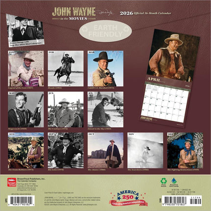 Browntrout John Wayne Kalender 2026 Movies