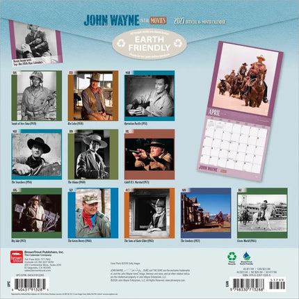 Browntrout John Wayne Movies Kalender 2027